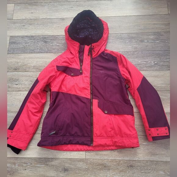 Obermeyer Sara Jacket size ladies 18 ski snowboard purple & pinkish - Picture 1 of 14